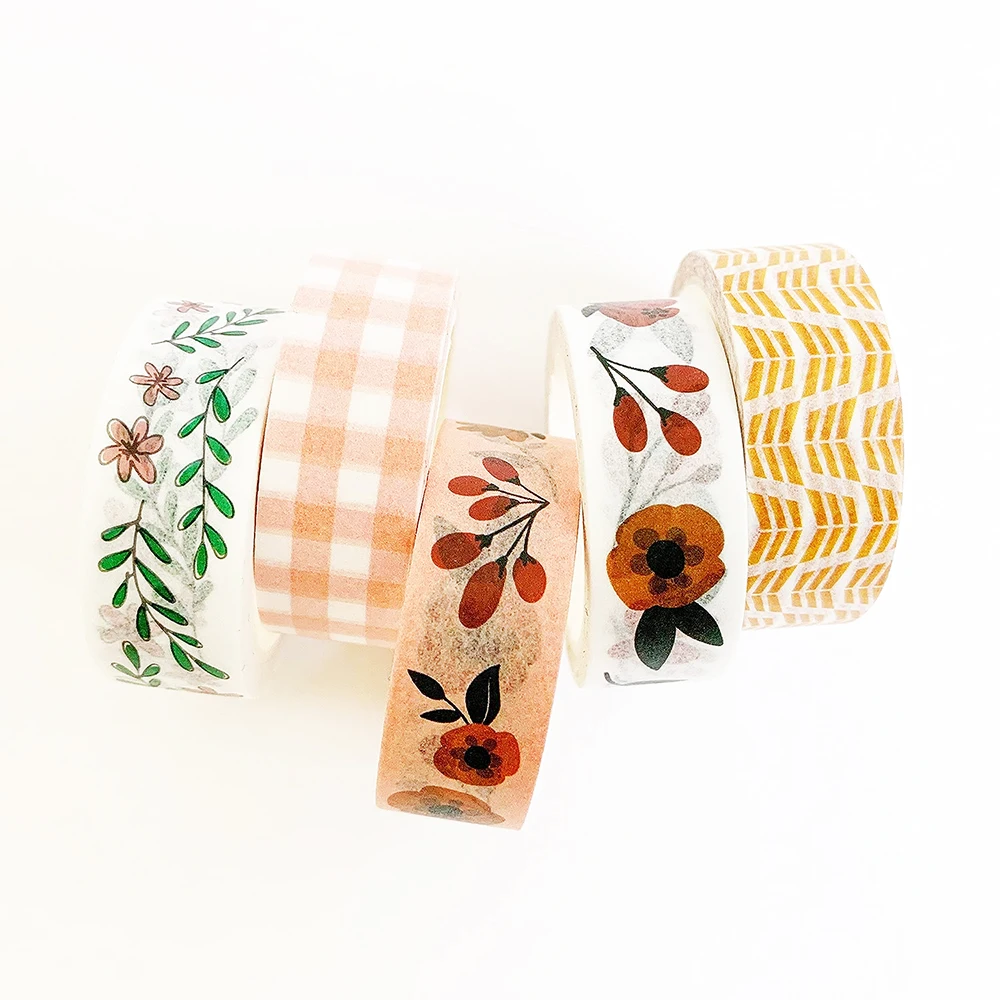 Multiple Colour Washi Tape Kawaii Cartoon Patterns Japanese Paper School Stationery sticker