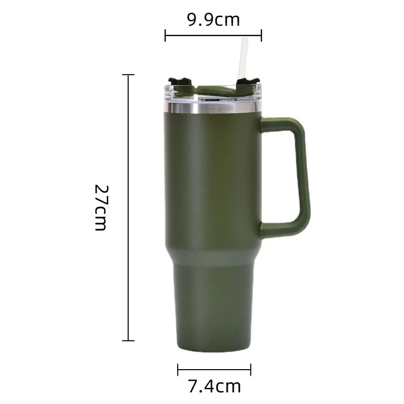 2023 новое приключение Quencher вакуумный металлическая скоба 40oz Нержавеющая кружка для путешествий stanleys Изолированная ручка стакан с крышкой