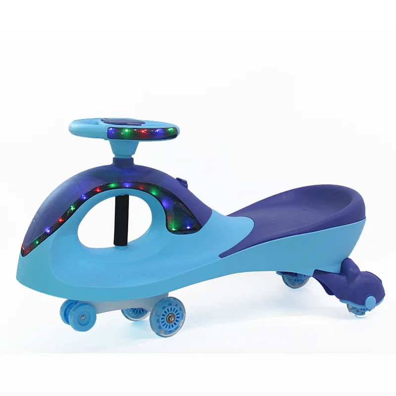 New model children slide car cheap price plastic kids ride on car baby swing toys