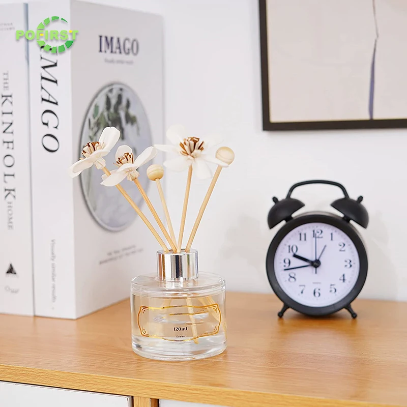 multi function incense expander wood reed diffuser jar luxury glass black