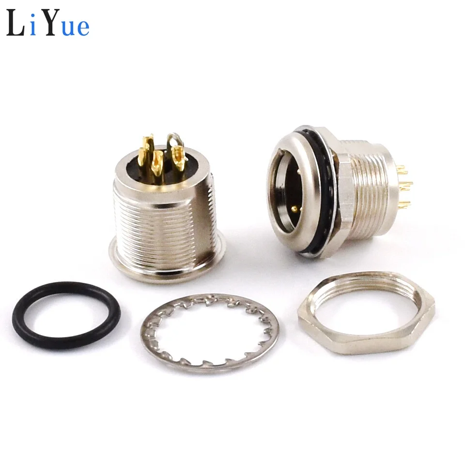 XLR 3pin 4 pin 5pin 7pin Штекерная панель с гайкой