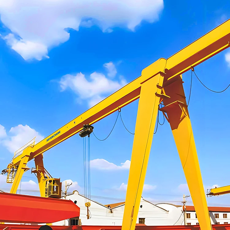 heavy gantry crane 30 ton 20 ton girder rubber tired compact 35 t gantry crane for lifting precast concrete beam
