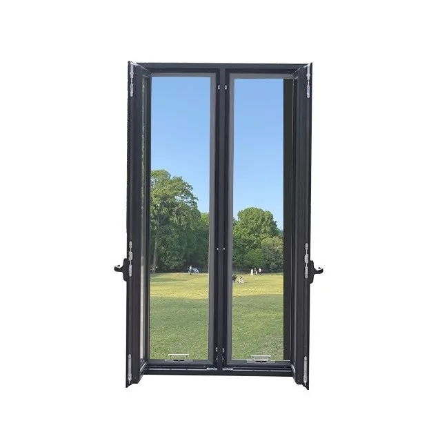 Hot promotional dust proof aluminum frames inside casement window with stainless steel mesh