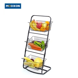 Multifunctional Iron Mesh Wire Metal Rack Fruit Holder Shower Shelf Hanging Bathroom Storage Organizer Basket With Wheels