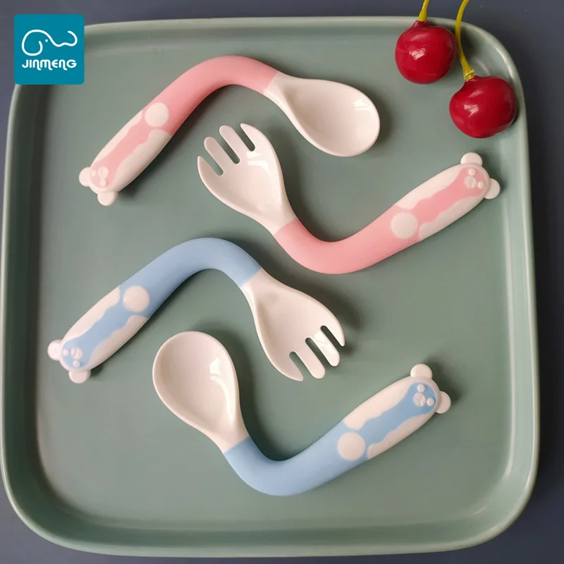 
Portable baby food tableware Learn to eat spoon bendable spoon 0-3 years old 