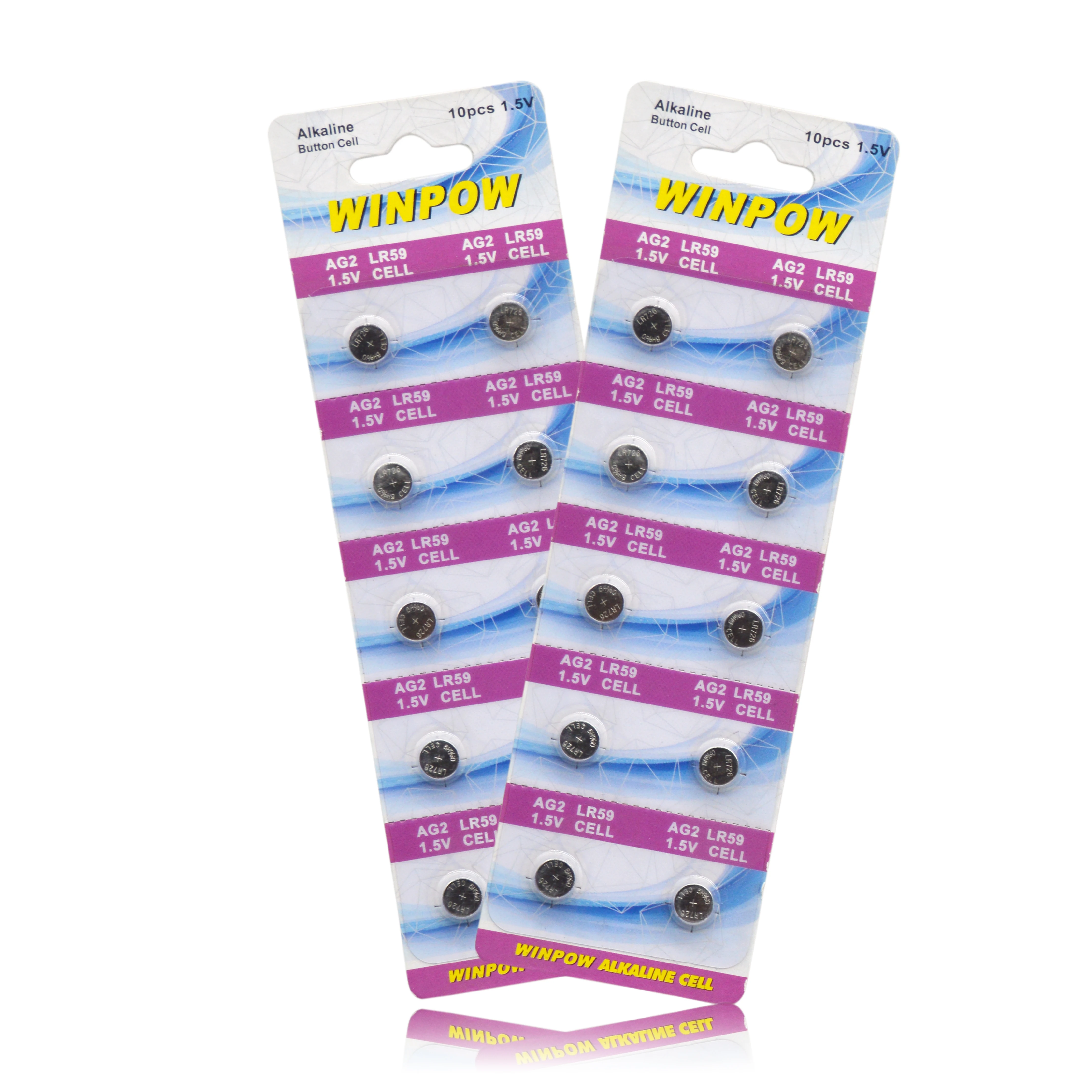 Watch battery LR 726  coin cell  1.5V Alkaline  Ag2