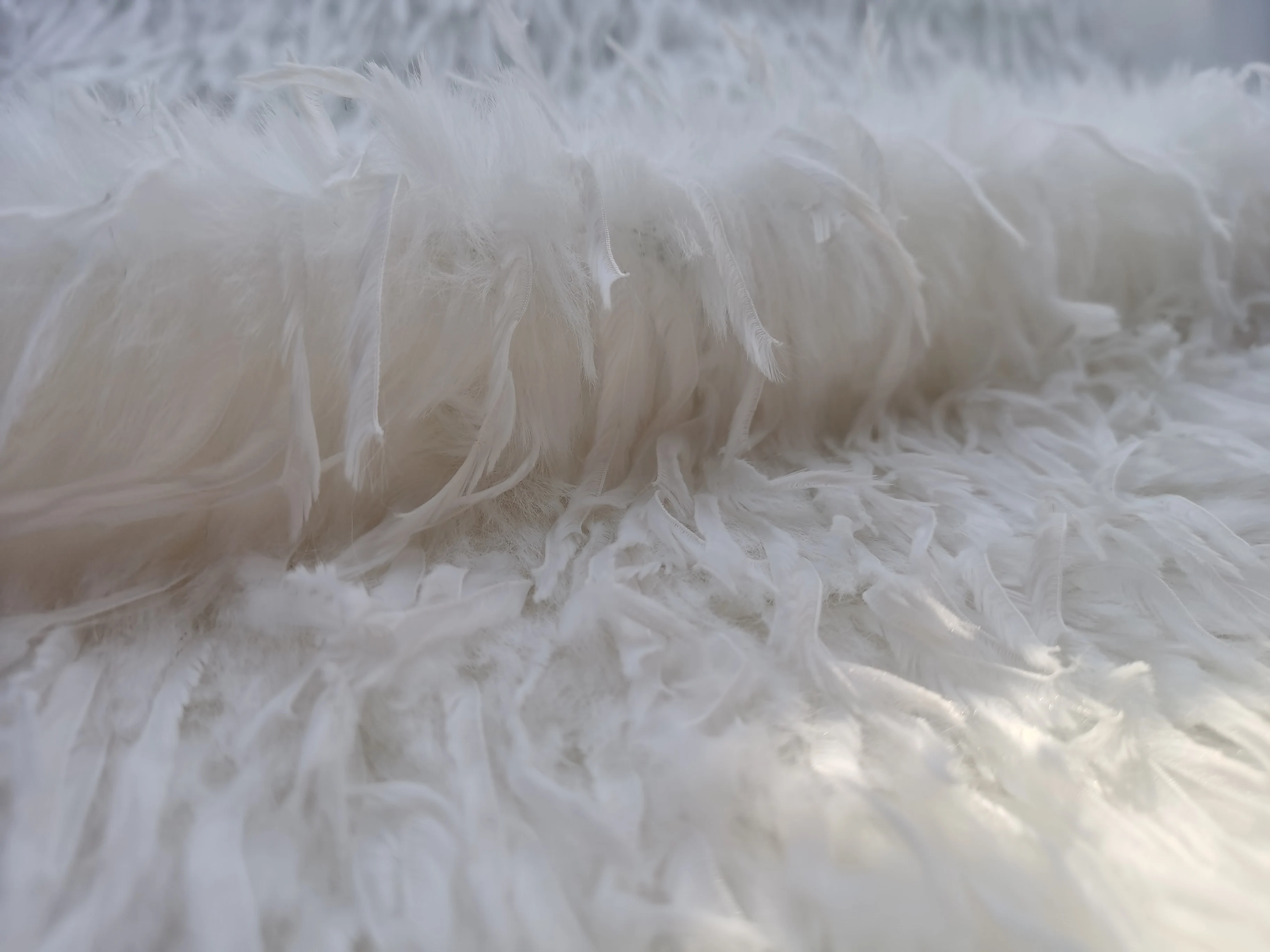 Beautiful Tuscany Mixed with Feather Faux Fur for Garment/ Car/ Home Textile