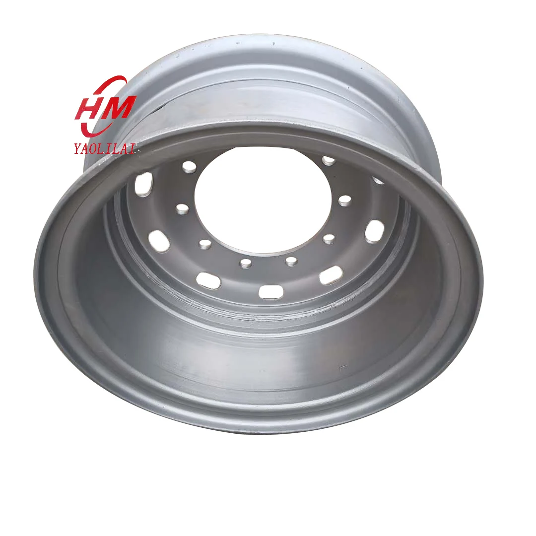 China rims factory Steel wheels rim for sale truck rims 8.5-24 for 1200-24 truck tires