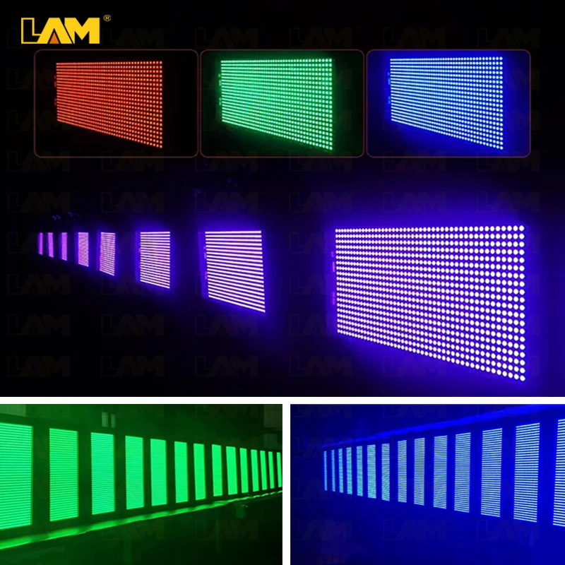 1000w светодиодные проблесковые огни RGB 3in1 сценический светодиодный стробоскоп пикселей ди-Джея свет диммер DMX Flash сценическое освещение для диско ночного клуба