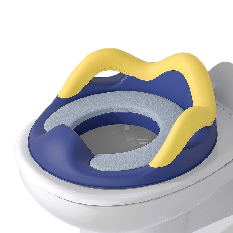 MOQ 1pc Crown Eco Friendly ABS Plastic Folding Potty Cover Crown Portable Toilet Trainer Potty Training Seat for Kids Baby