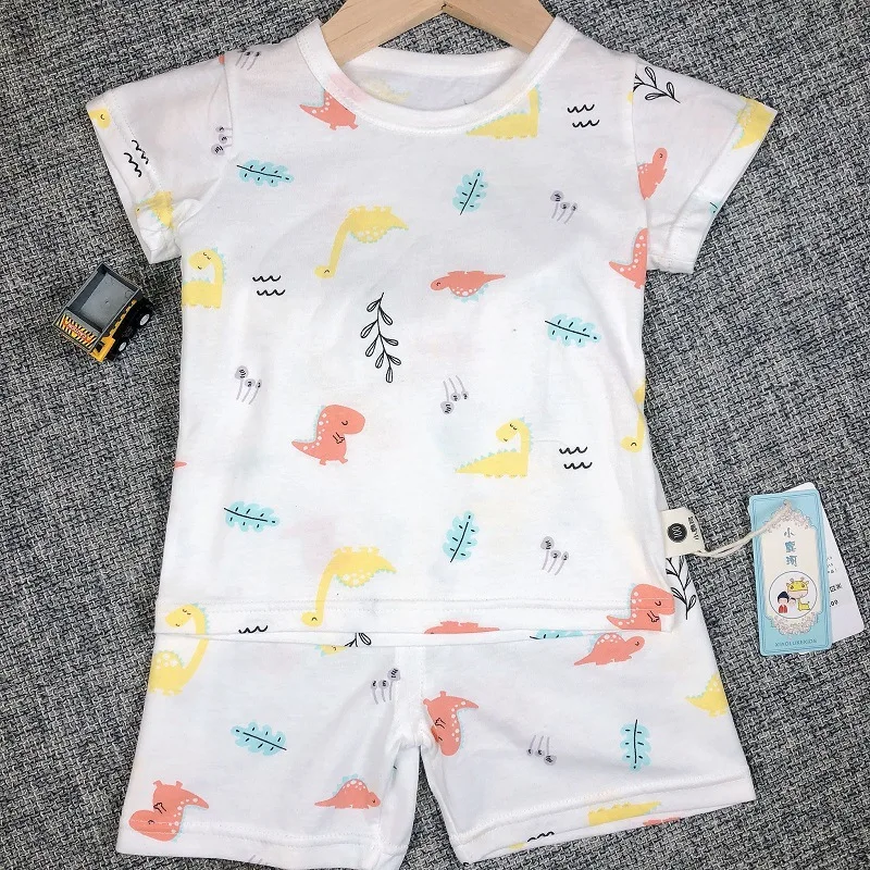 Summer Infant Newborn Baby Boy Clothes Children Clothing Set for Girls Kids T-Shirt Shorts 2PCS Outfits Cotton Boys Clothing