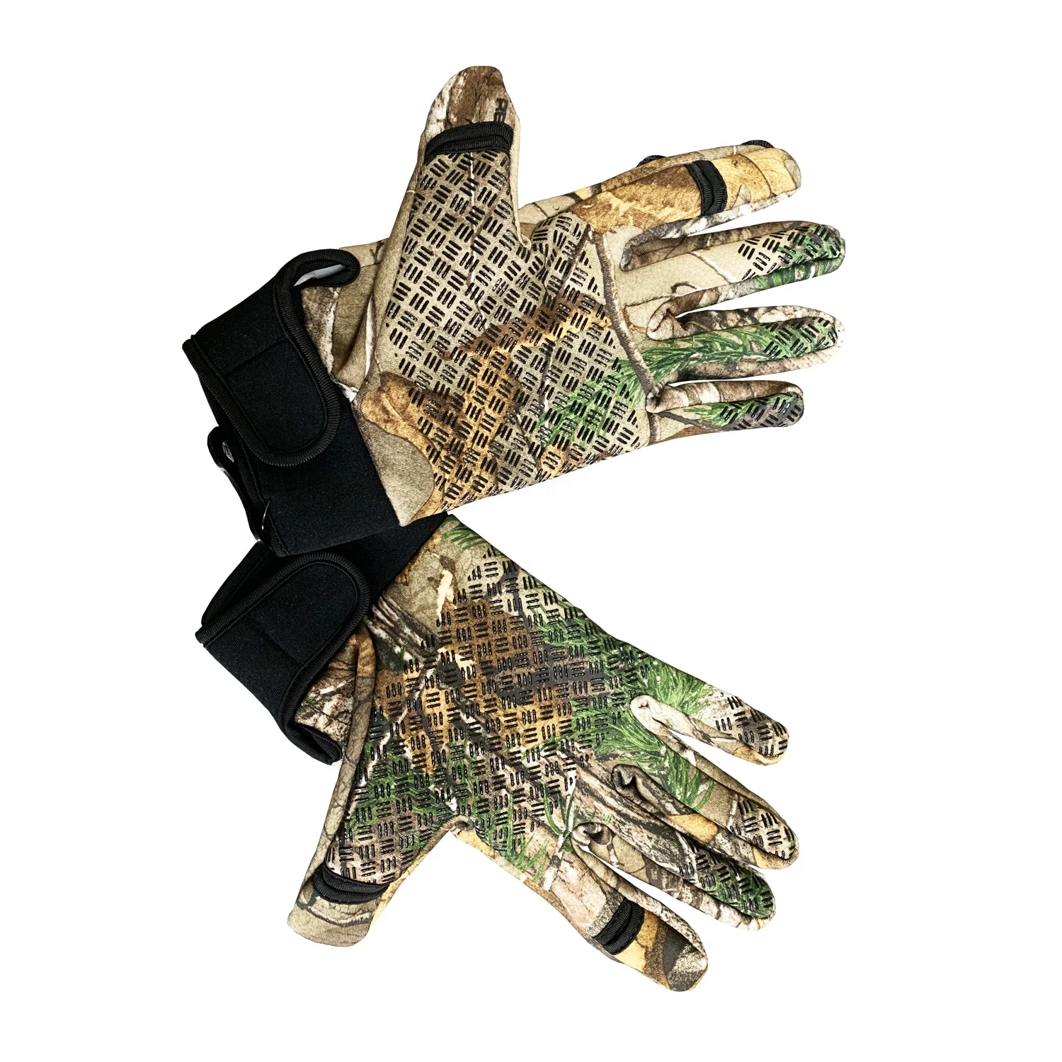 Hunting camo gloves with cheap price fishing gloves men camo gloves from BJ Outdoor