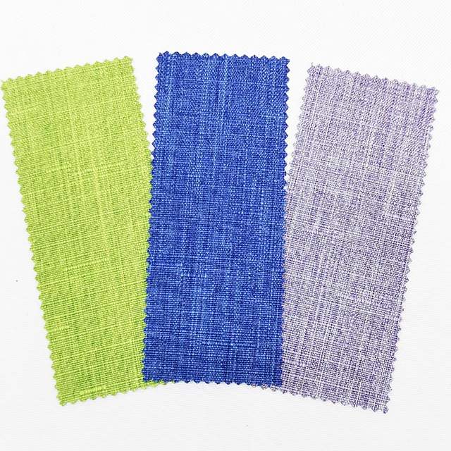 New bamboo slub flax-like fabric