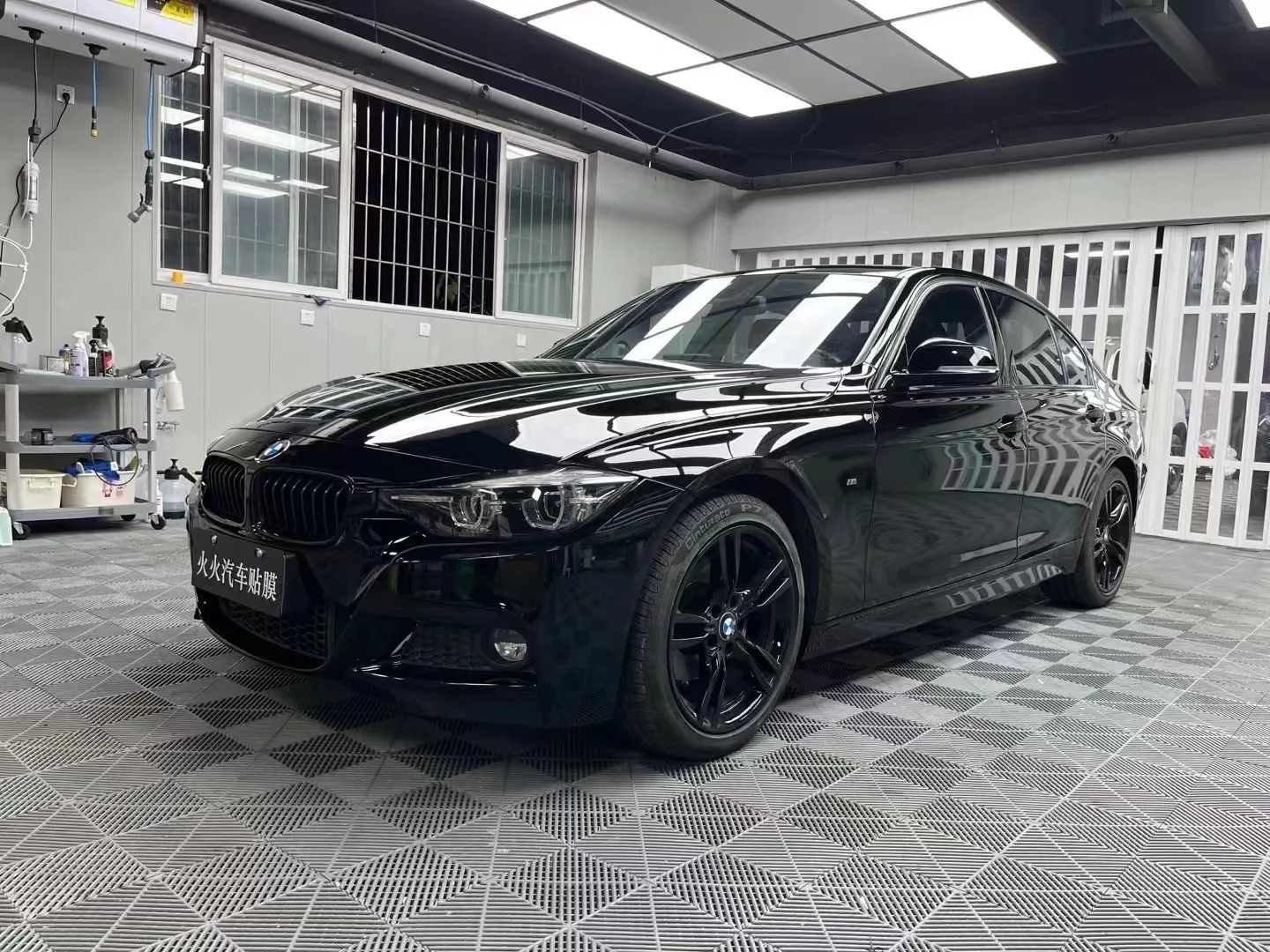 Bright black Car skin Finish Protective Film 1.52 x 17m bubble-free/self-adhesive car body film Bright black ppf film