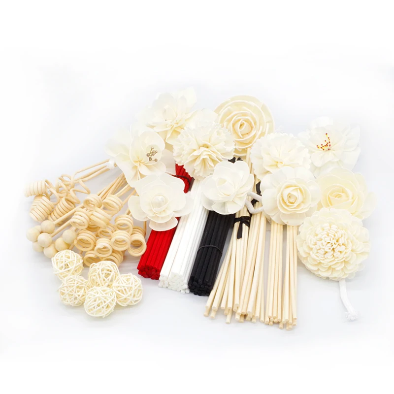 Home sense reed diffuser wood flowers sola with cotton rope