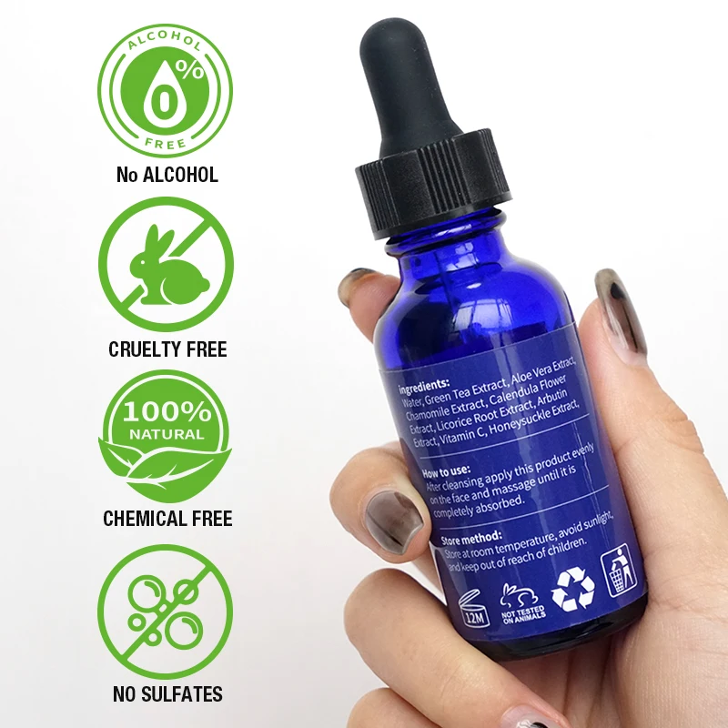 Private Label Natural Organic Anti-Inflammatory Anti-Aging Remedy Serum Skin Care Facial Serum Hydration Brightening Face Serum