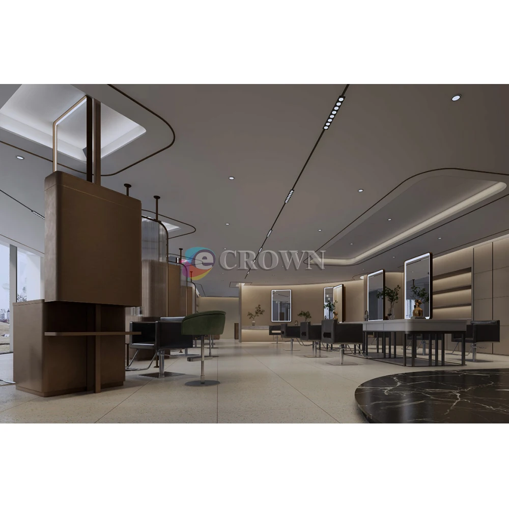 Hairdressing salon shop cabinet luxury design fixture Luxury display showcase