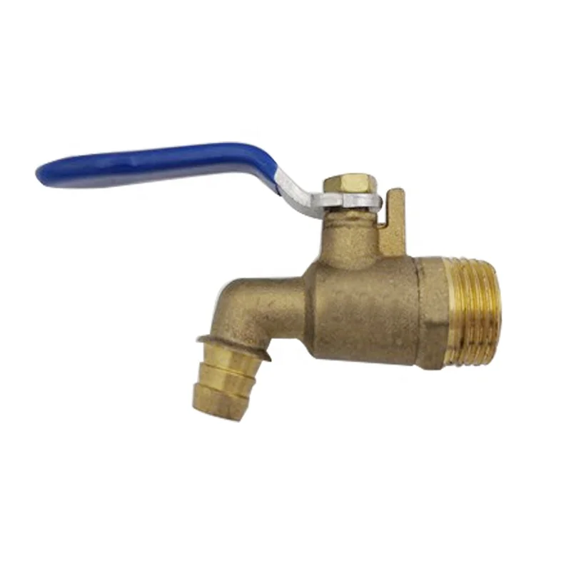 
brass bibcock 1/2 ball valve water tap outdoor garden hose connection 