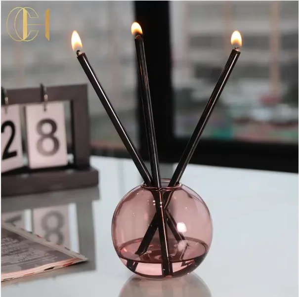 C&H Smokeless Oil Never Melts 304 Stainless Steel Stick Candle Liquid Everlasting Candle for Home Decoration