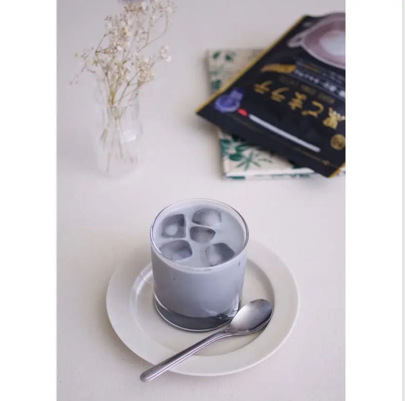 BLACK SESAME LATTE POWDER,bagged packaging drink seed extract powder mix black sesame latte