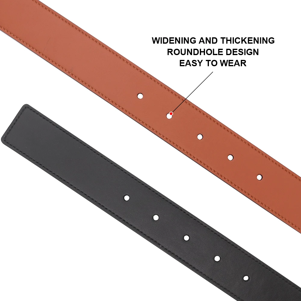 Professional Custom Logo Luxury Business Genuine Leather Printed Automatic Belts For Men