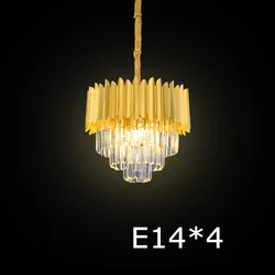 Customization Large 128W Luxury Decoration Lobby Chandelier LED Hotel Modern Ceiling Pendants Crystal Chandelier