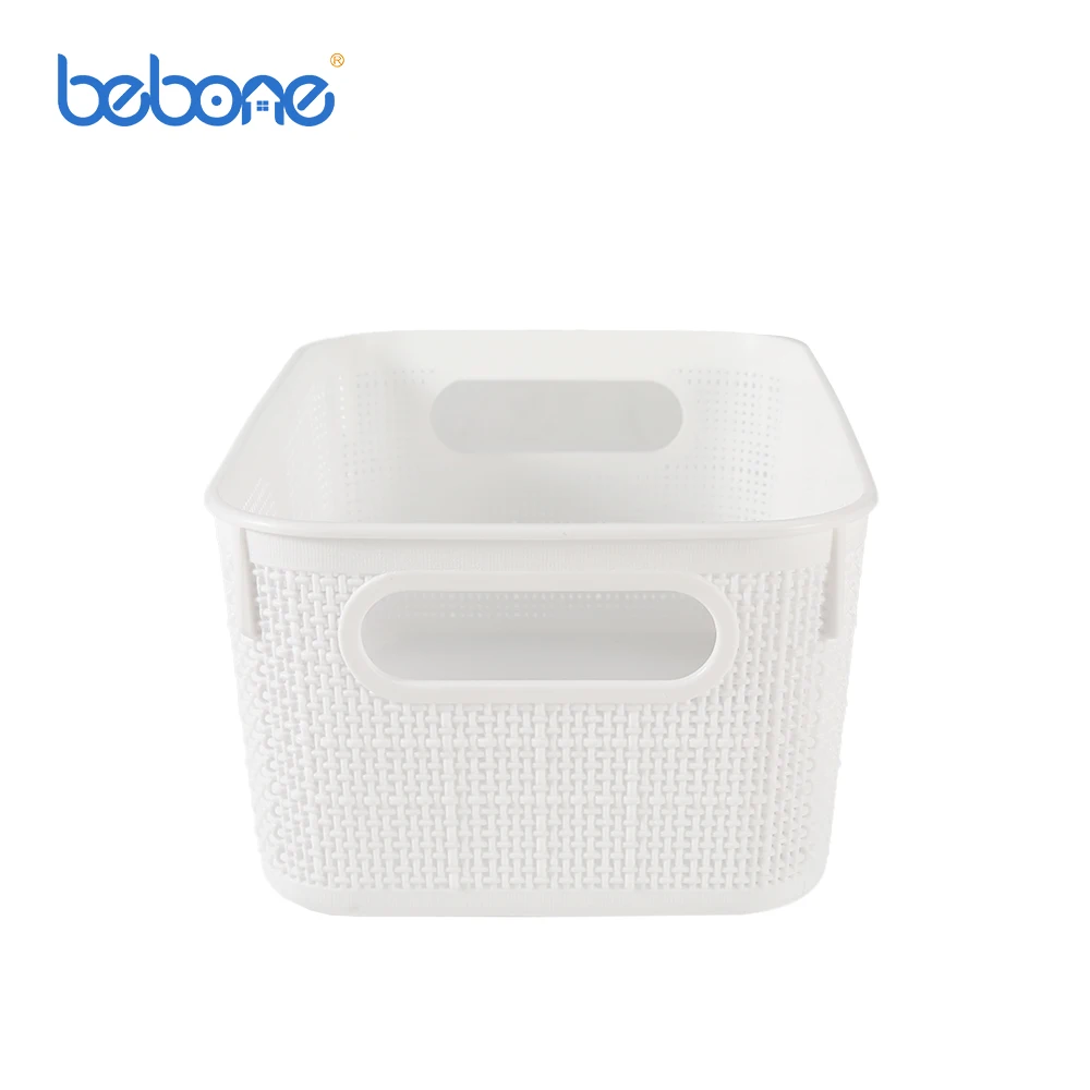 White square food kitchen fruit vegetable plastic baskets for storage