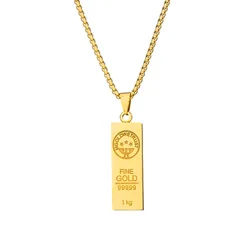 MGOLD WE TRUST Australia Gold Bullion Stainless Steel Pendant Necklace Hip Hop Jewelry