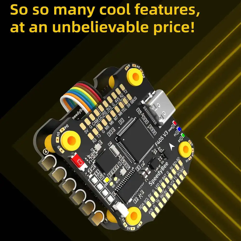 SpeedyBee F405 V3 3-6S 30x30 FC & ESC FPV стек BMI270 Контроллер полета BLHELIS 50A 4 in1 для вольной модели дрона