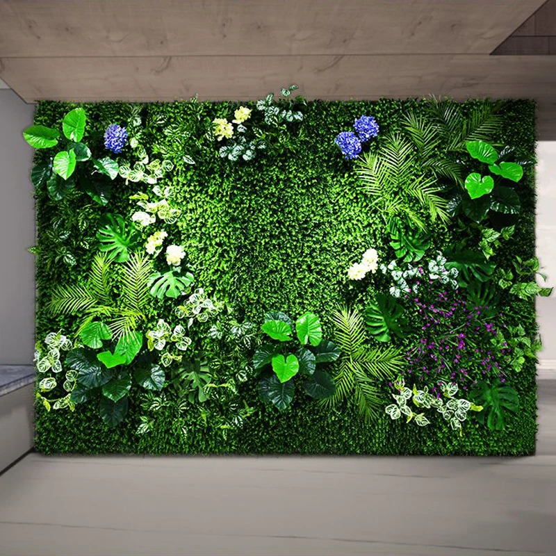 ZWQ06 экологически чистые искусственные растения настенная панель фон искусственная стена трава растение для вертикального сада Украшение Дома