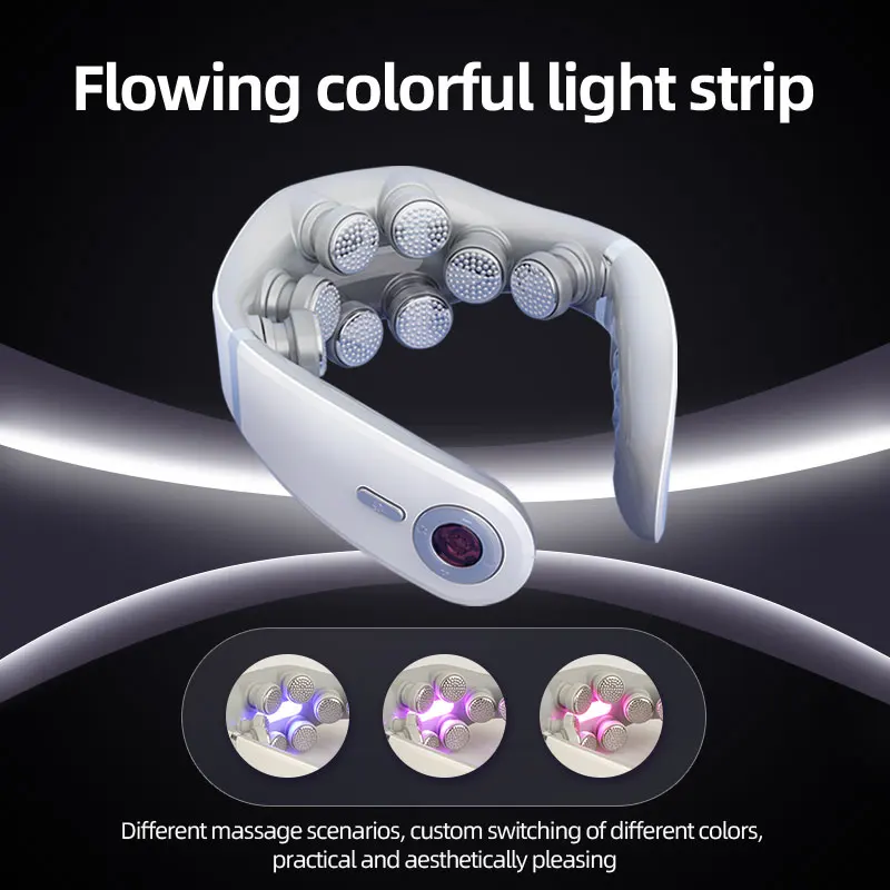 Intelligent Neck Massager Pulse Heating Physical Therapy Instrument Hot Cervical Vertebra Instrument