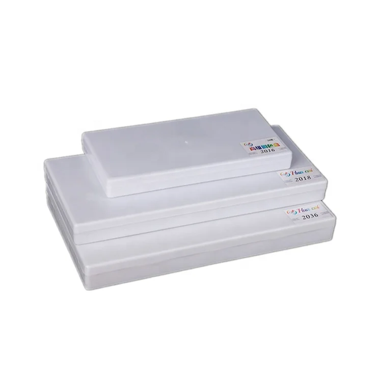 LOW MOQ wholesale custom 18/24/36 grids square plastic PP/PS paint palette box color palette box for kids students