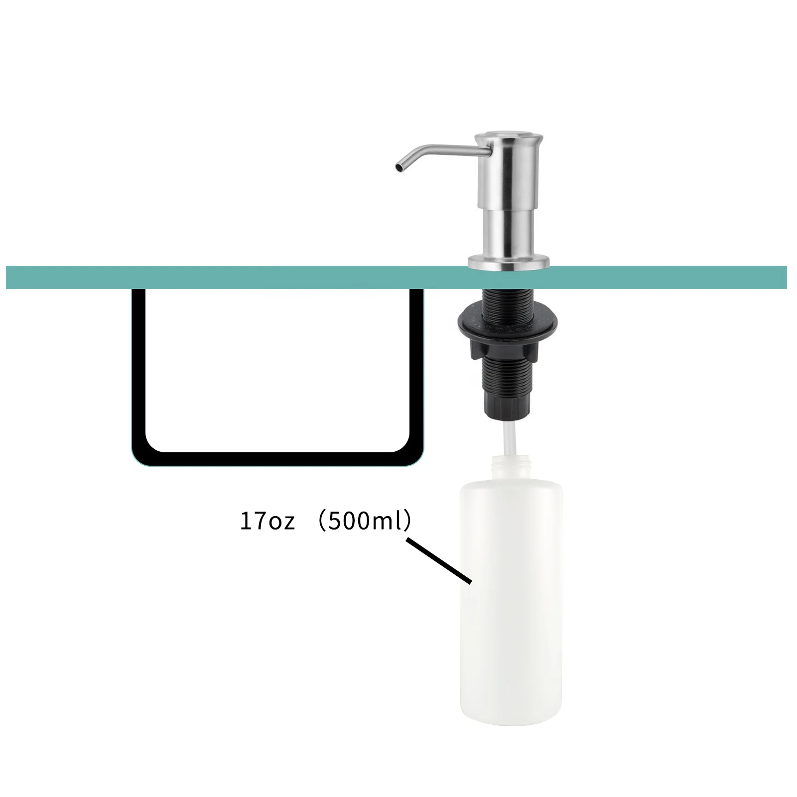 Factory Custom Shampoo Soap Botte Dispenser Gel Pump Tops Liquid Hand Push Container Dispenser Acrylic For Gel Shower Bottle