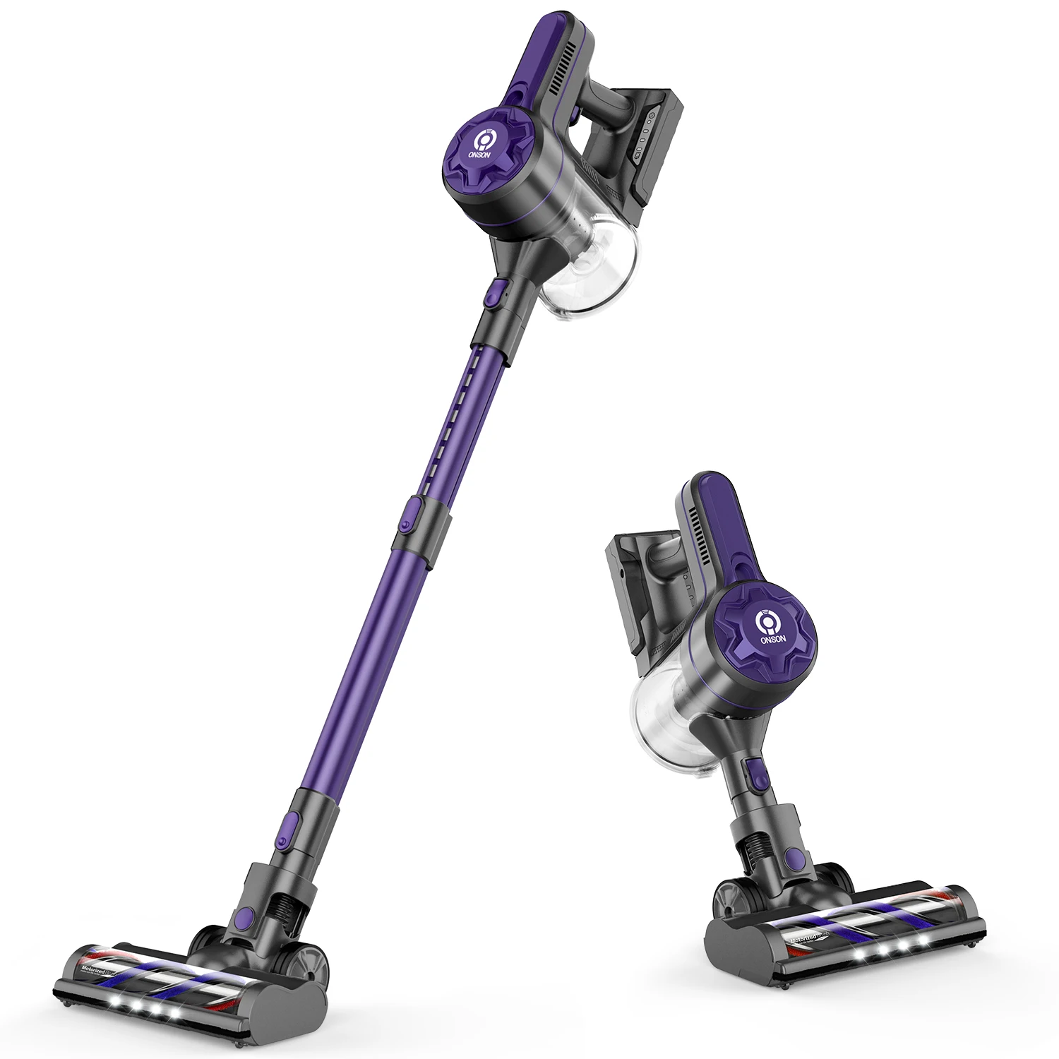 ONSON A10 Pro беспроводной Перезаряжаемый 20 кПа мощный всасывающий 32 мин работает вакуум для напольного ковра