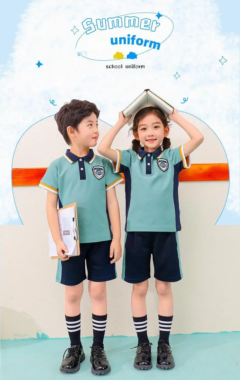 Factory Supply OEM Custom High Quality Primary Children High Kids Kindergarten School Uniforms