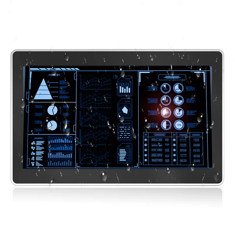 Встроенный монтажный ЖК-монитор Hmi емкостный сенсорный экран 10,1 дюйма интерфейсы человеческого оборудования промышленный монитор