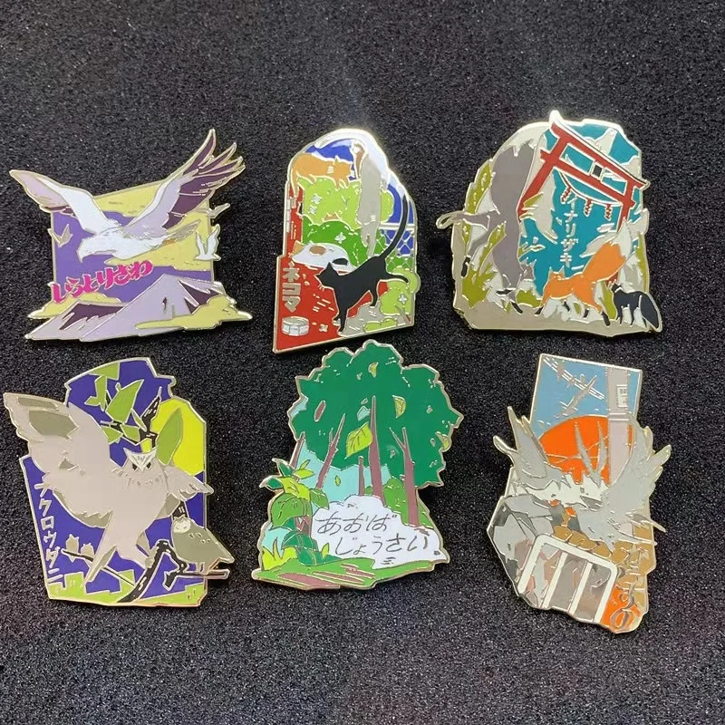 Promotion Flag Brass Lapel Pin Badge Metal Embossed Emblem with Pin