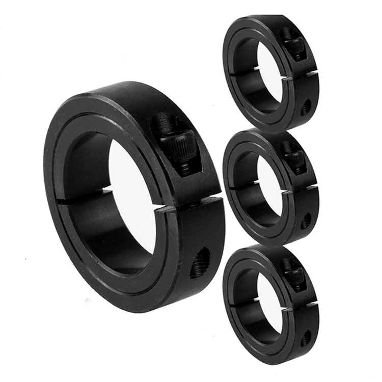 1In Bore Single Split Black Oxide Shaft Collar custom one pieces clamping collar