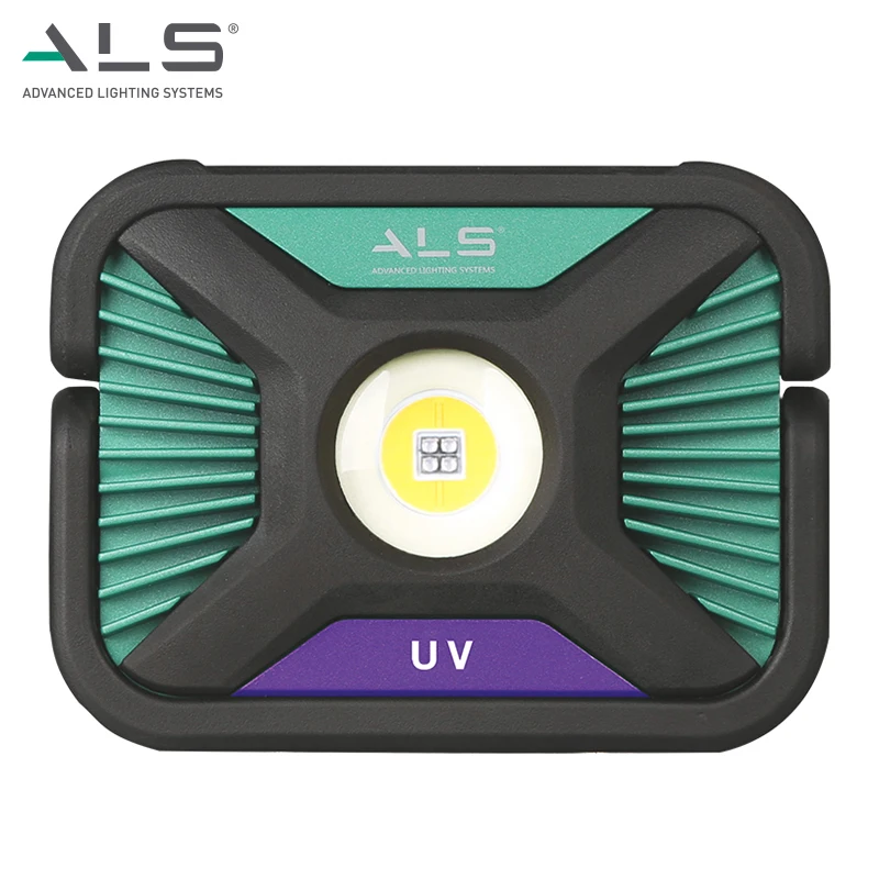 ALS Heavy-duty Rechargeable COB & UV LED Indoor Lighting Spot Light Magnetic Waterproof Industry Work Light