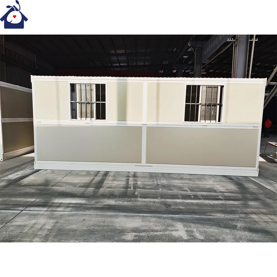 China Flat Pack Prefabricated Fast Foldable Portable Modular 20ft 40ft Folding Mobile Container Tiny House Homes Office Sale