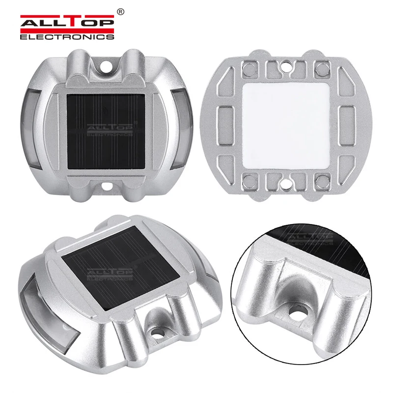 ALLTOP New design solar charging solar powered outdoor ip65 waterproof road stud led reflector