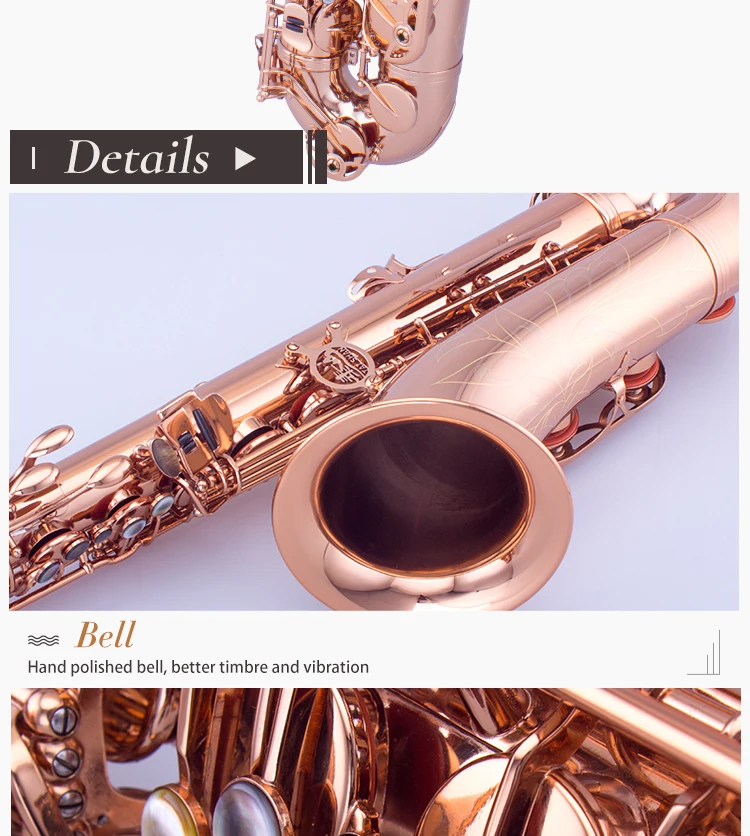 Hand engravings professional performance Level  Bb tone tenor saxophone