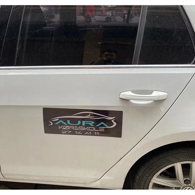Custom die cut magnetic car Vehicle Bumper stickers Magnet Sticker car door magnet car sticker