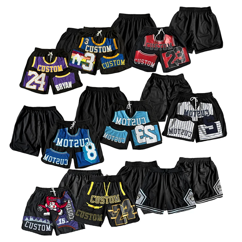 Custom Printing Basketball Shorts Mens Sportswear New Fashion Breathable Quick Dry Summer Polyester Digital Sublimation Printing