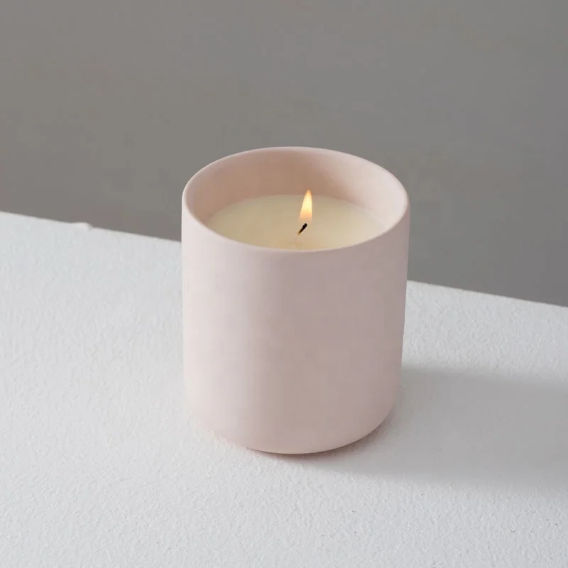 Wholesale Luxury Design Customize  Smokeless Soy Wax Scented Candles With Leather Handle