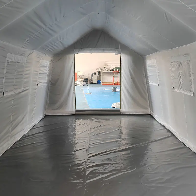 Inflatable rescue shelters tent hard climatic condition temporary emergency air shelter
