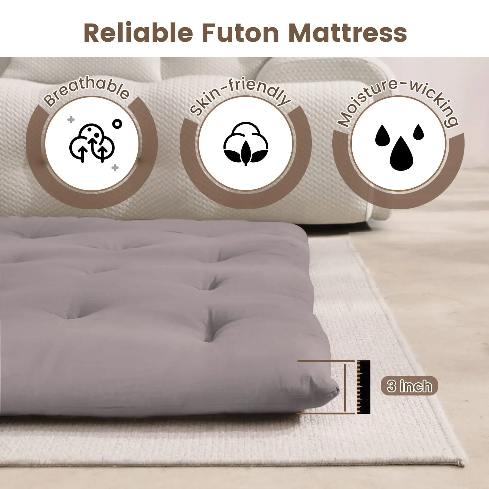 comfortable soft foldable thick floor futon tatami single mattress