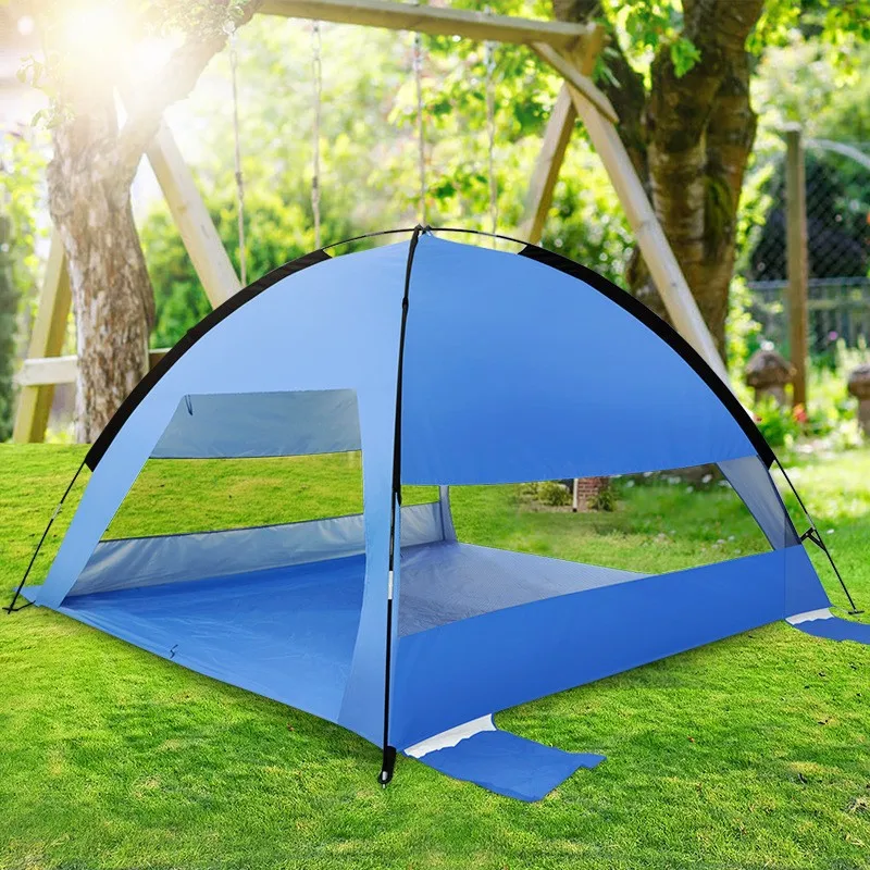 Cross border hot selling tent outdoor sunscreen thickened rainproof 3-4 people quick open automatic tent