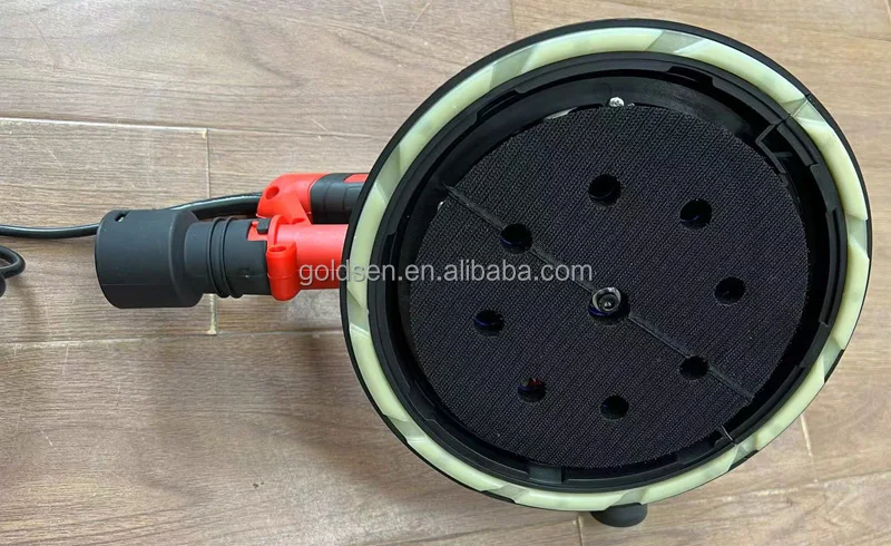 180mm 750w LED light Industrial Self-Suction Dustless Wall Sanding Machine Portable Electric Drywall Sander With Vacuum