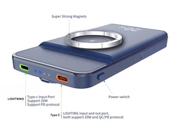 Power Bank Stand 10000mAh Portable Slim Wireless Mini Mobile Phone Fast Charger for Customizable Logo Accept Customization